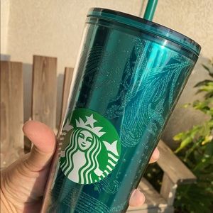 Venti teal Starbucks sparkle tumbler